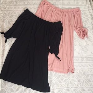 2 off -the- shoulder dresses!